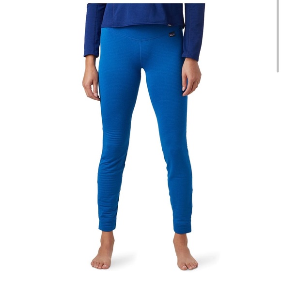Patagonia Pants - • Patagonia • Capilene Thermal Weight Bottom Blue / Black Womens Small
